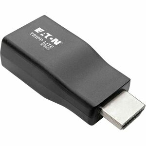 Eaton Tripp Lite Series Compact HDMI to VGA Adapter Video Converter with Audio (M/F), TAA - 1 x HDMI Male Digital Audio/Vi