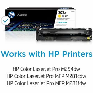 HP 202A Yellow Original LaserJet Toner Cartridge