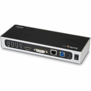 StarTech.com USB 3.0 Docking Station - Dual Monitor Laptop Docking Station with HDMI & DVI/VGA Video - 6-port USB 3.1 Gen 