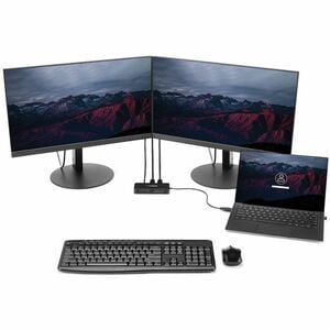 StarTech.com USB auf Dual DisplayPort Mini Dockingstation mit GbE LAN - Portables Dock - USB 3.0 - Für Windows - Dual 4K 6