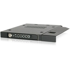 Icy Dock ToughArmor MB411SKO-B Drive Bay Adapter for 5.25" - Serial ATA/600 Host Interface Internal - Black - 1 x Total Ba