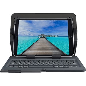 Logitech Universal Folio Keyboard/Cover Case (Folio) for 25.4 cm (10") Apple iPad Air 2, iPad Air - French Keyboard - Blac