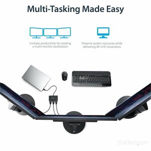 StarTech.com 3-Port USB-C Multi-Monitor Adapter, Type-C to 3x HDMI MST Hub, Triple 1080p HDMI Laptop Display Extender / Sp