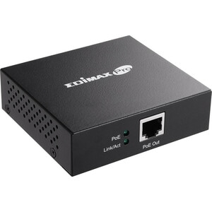 Iniettore PoE Edimax - 1 x 10/100/1000Base-T Porta/e di ingresso - 1 x 10/100/1000Base-T Porta/e di uscita - 15,40 W - Par