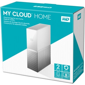 WD My Cloud Home WDBVXC0020HWT-EESN 1 x Total Bays NAS Storage System - 2 TB HDD Desktop - 1 x HDD Installed - 2 TB Instal