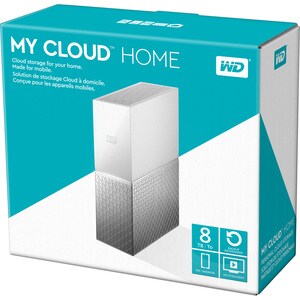 WD My Cloud Home WDBVXC0080HWT-EESN 1 x Total Bays NAS Storage System - 8 TB HDD Desktop - 1 x HDD Installed - 8 TB Instal