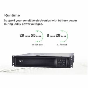 APC Smart-UPS, Line Interactive, 1000VA, Rackmount 2U, 120V, 6x NEMA 5-15R outlets, SmartConnect Port+SmartSlot, AVR, LCD 