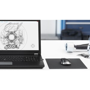 Souris Optique 3Dconnexion CadMouse - Bluetooth/Radio Fréquence - USB - 7 Bouton(s) - Noir, Argenté - Câble/sans fil - 2,4