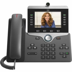 Cisco 8845 Telefone IP - Bluetooth - Montagem em parede, Tabletop - Carvão - Compatível com TAA - 5 x Linha Total - VoIP -