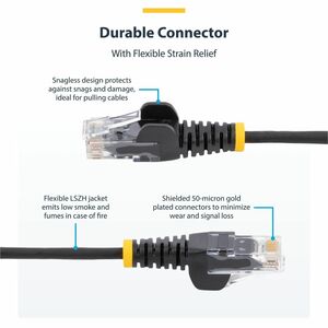 StarTech.com Cable de 1.8m de Red Ethernet Cat6 Delgado Sin Enganches - Cable de Red Snagless - Azul - Cable for Dispositi