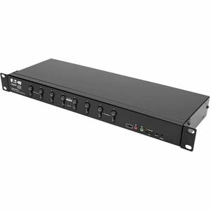Tripp Lite by Eaton 8-Port DVI/USB KVM Switch with Audio and USB 2.0 Peripheral Sharing, 1U Rack-Mount, Dual-Link, 2560 x 