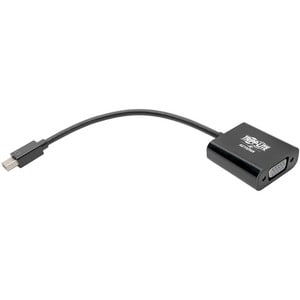 Tripp Lite Mini DisplayPort to VGA Adapter Active 1080p Black mDP to VGA 6in - Mini DisplayPort/VGA for Chromebook, Projec