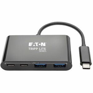 Eaton Tripp Lite Series 4-Port USB-C Hub, USB 3.x (5Gbps), 2x USB-A, 2x USB-C, Black - USB Type C - External - 4 USB Port(