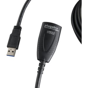Plugable 5 Meter (16 Foot) USB 3.0 Active Extension Cable - with AC Power Adapter and Back-Voltage Protection