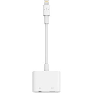 BELKIN 3.5 MM AUDIO + CHARGE ROCKSTAR WHITE