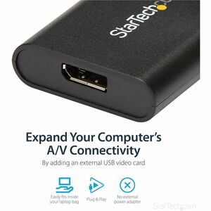StarTech.com Adaptateur USB 3.0 vers DisplayPort 4K 30Hz - Carte graphique externe USB 3.0 vers DP 4K - 3840 x 2160 Suppor