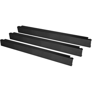 StarTech.com Blanking Panel - Plastic - Black - 1U Rack Height - 10 / Pack - 30.5 mm Height x 43.2 mm Width x 482.6 mm Depth