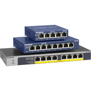 Netgear GS108PP Ethernet Switch - 8 Ports - Gigabit Ethernet - 2 Layer Supported - Twisted Pair - Rack-mountable, Desktop 