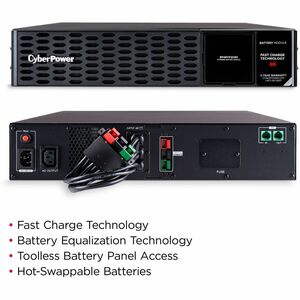 XL BATTERY PACK (EBM) 48VDC 70A 50CM FOR PR1500/2000/2200/3000ERTXL2U - 8 X 9AH - BUILT-IN CHARGER- 2 YRS ADV. REPLACEMENT