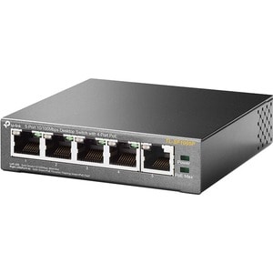 TP-Link TL-SF1005P 5 Ports Ethernet Switch - Fast Ethernet - 10/100Base-T - 2 Layer Supported - 1.90 W Power Consumption -