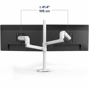 LX Dual Stacking Arm, Tall Pole (White)