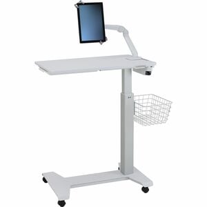 Ergotron Accessory Basket - Small - 2.27 kg Weight Capacity - 355.6 mm Length x 304.8 mm Width x 127 mm Height - White