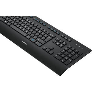 Logitech K280E Tastatur - Kabel Konnektivität - USB Schnittstelle - Deutsch - Schwarz - Gummikuppel Keyswitch - Windows, L
