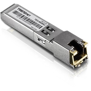 TRENDnet TEG-MGBRJ SFP (mini-GBIC) - 1 x RJ-45 1000Base-T LAN - TAA Compliant - For Data Networking - Twisted PairGigabit 