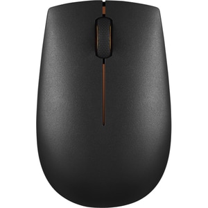 Lenovo Compact 300 Mouse - Radio Frequency - USB - Laser/Optical - 3 Button(s) - Black - Wireless - 2.40 GHz - 1000 dpi - 