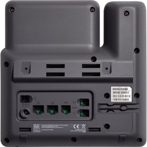 Cisco 6851 Telefone IP - 3 Multiple Conferencing - Montagem em parede, Secretária - Carvão - 4 x Total Line - VoIP - 8,9 c