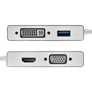 Axiom Docking Station - USB Type C - 4K, 2K - 3840 x 2160, 1920 x 1080 - 1 x USB 3.0 - 1 x USB Type-A Ports - USB Type-A -
