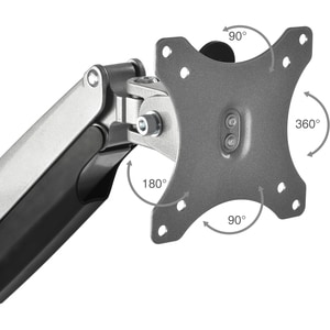 SIIG High Premium Aluminum Gas Spring Desk Mount - Dual Monitor - Fits 13" to 32" monitors - Max load 19.8Ibs(each) - 13" 