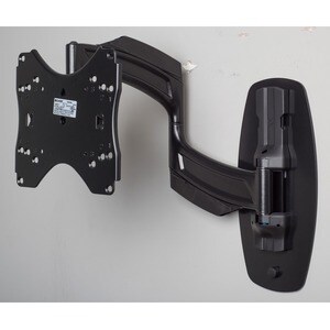 Chief Thinstall Swing Arm Metal Stud Wall Plate - Black - 50 lb Load Capacity