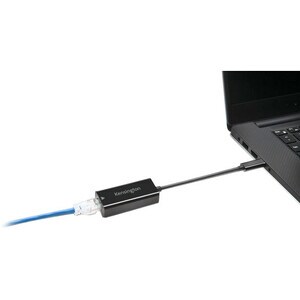 Kensington CA1100E Gigabit Ethernet Card for Notebook - 10/100/1000Base-T - Desktop - USB Type C - 1 Gbit/s Data Transfer 