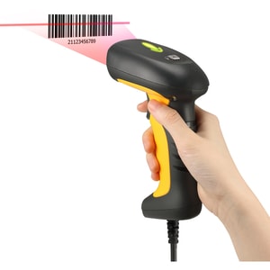 Adesso NuScan 5200TU- Antimicrobial & Waterproof 2D Barcode Scanner - Cable Connectivity - 12" Scan Distance - 1D, 2D - CM