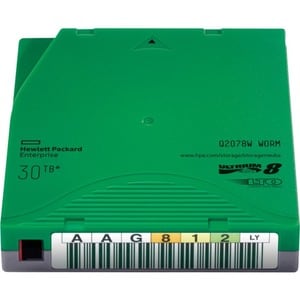 HPE Data Cartridge LTO-8 - WORM - Labeled - 1 Pack - 12 TB (Native) / 30 TB (Compressed) - 960 m Tape Length