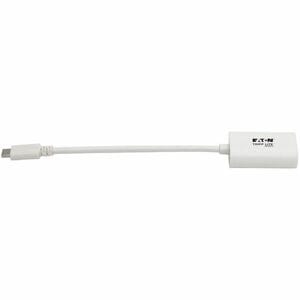 Eaton Tripp Lite Series USB-C to Displayport 4K 60Hz Adapter, White - 1 x DisplayPort - Mac, Chrome OS