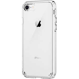 Spigen Ultra Hybrid Case for Apple iPhone 7, iPhone 8 Smartphone - Crystal Clear - Impact Resistant, Smudge Resistant, Yel