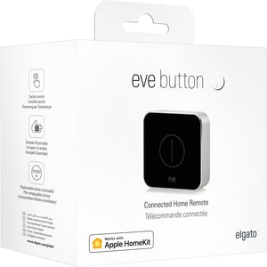 Eve Button Connected Home Remote - Button Switch - Light Control, Lamp - Siri, Apple HomeKit Supported - 3 V DC - Black