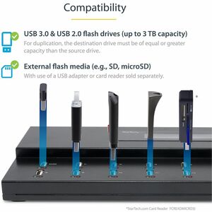 StarTech.com Flashspeicher-Duplikator - Schwarz