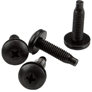 StarTech.com Server Rack Screws and Clip Nuts - 10-32 - Rack Mount Screws and Slide-On Cage Nuts - Clip Nuts and Screws - 