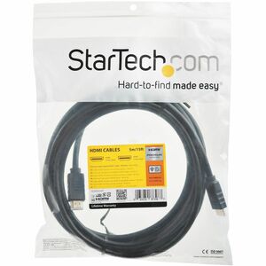 StarTech.com 15ft (5m) Premium Certified HDMI 2.0 Cable with Ethernet, High Speed Ultra HD 4K 60Hz HDMI Cable HDR10, UHD H