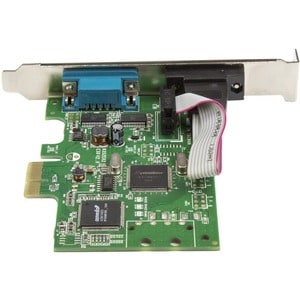 StarTech.com 2-Port PCI Express Serial Card with 16C1050 UART - RS232 - Low-profile Plug-in Card - PCI Express x1 - PC, Li