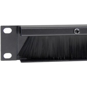 StarTech.com 1U High-density Brush Strip Cable Management Panel, Sturdy Steel Horizontal Data Centre Cable Organizer - Org