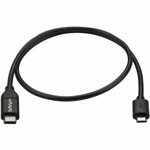 StarTech.com 0.5m USB C to Micro USB Cable - M/M - USB 2.0 - USB-C to Micro USB Charge Cable - USB 2.0 Type C to Micro B C