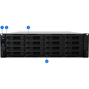 Synology RackStation RS2818RP+ 16 x Total Bays SAN/NAS Storage System - Intel Atom C3538 Quad-core (4 Core) 2.10 GHz - 4 G