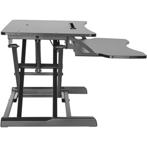 Amer Mounts Sit-Stand Integrated Desk Workstation - 15 kg Load Capacity - 19.70" (500.38 mm) Height x 24.20" (614.68 mm) W