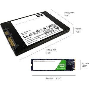 WD Green Solid State-Laufwerk - M.2 2280 Intern - 240 GB - SATA (SATA/600) - Desktop-PC, All-in-One PC, Notebook Unterstüt