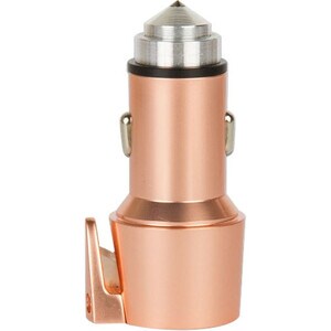ChargeHub V2 Auto Adapter - 1 Pack - 12 V DC, 24 V DC Input - 5 V DC/2.40 A Output CHARGE BREAK ESCAPE ROSE GOLD