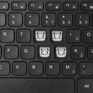 Adesso Wireless Keyboard with Built-in Touchpad - Wireless Connectivity - RF - 30 ft - 2.40 GHz - USB Interface - 78 Key(s